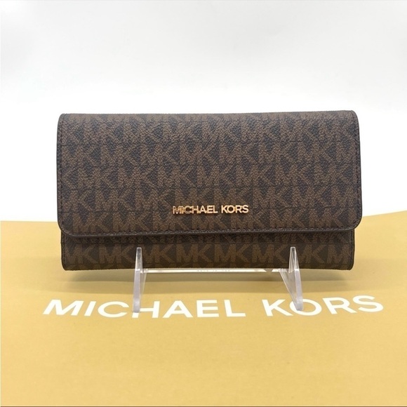 Michael Kors Trifold Wallet Brown - Picture 2 of 7